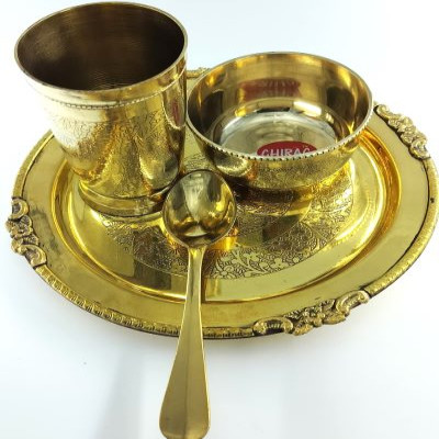 Puja Thali Set. (Set of 4 Items)