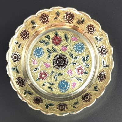 Embossed Colour Plate-8 CM