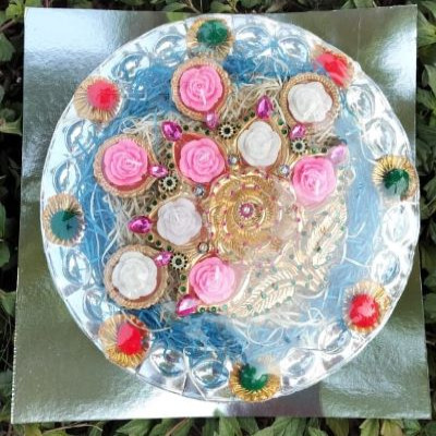 Rose Rangoli Medium