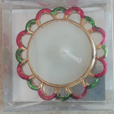 Metal Flower Tea Light